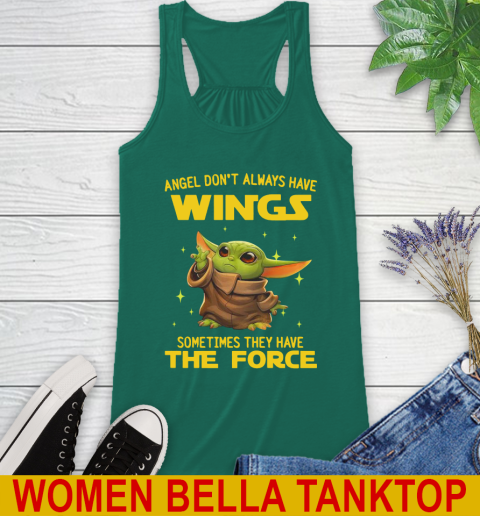 Baby Yoda Angel Don't Always Have Wings They Have The Force Shirt 41
