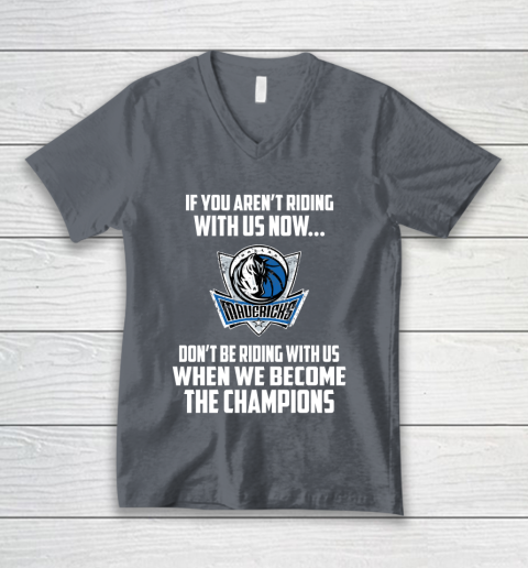NBA Dallas Mavericks Basketball We Become The Champions V-Neck T-Shirt 4
