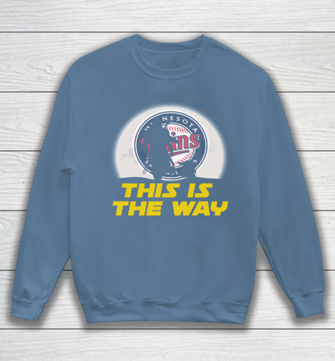 Minnesota Twins MLB Baseball Star Wars Yoda And Mandalorian This Is The Way Sweatshirt 6