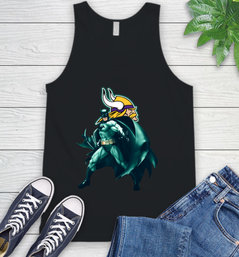 NFL Batman Football Sports Minnesota Vikings Tank Top 2