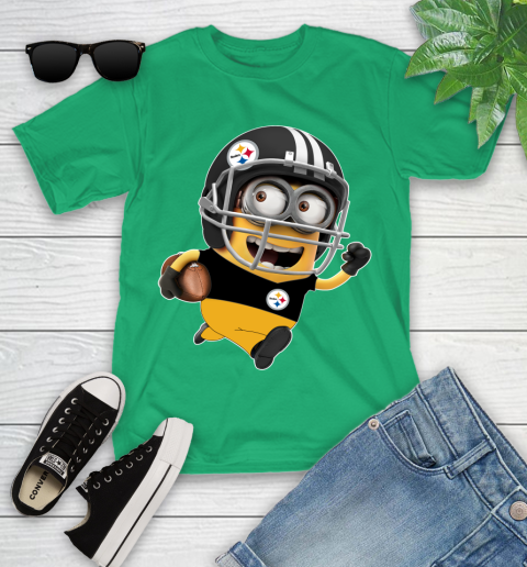 NFL Pittsburgh Steelers Minions Disney Football Sports Youth T-Shirt 6