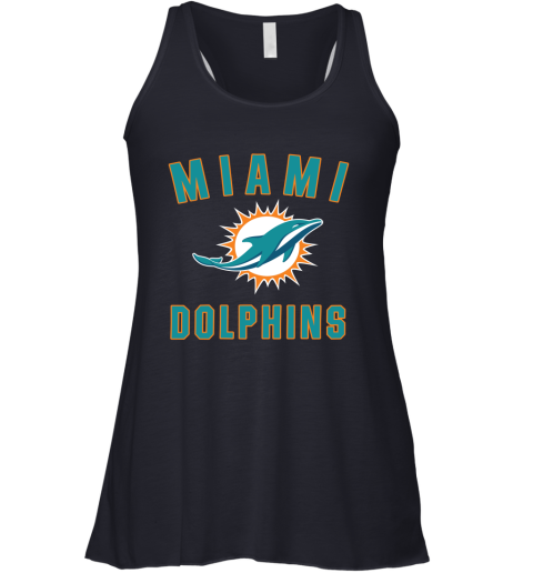 Miami Dolphins NFL Pro Line by Fanatics Branded Aqua Vintage Victory Racerback Tank