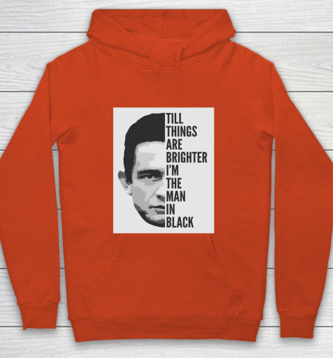 Johnny Cash  Man In Black Lyrics Youth Hoodie 3