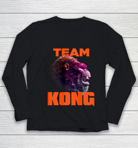Godzilla vs Kong Official Team Kong Neon Youth Long Sleeve
