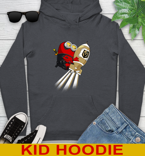 NHL Hockey Vegas Golden Knights Deadpool Minion Marvel Shirt Youth Hoodie 9