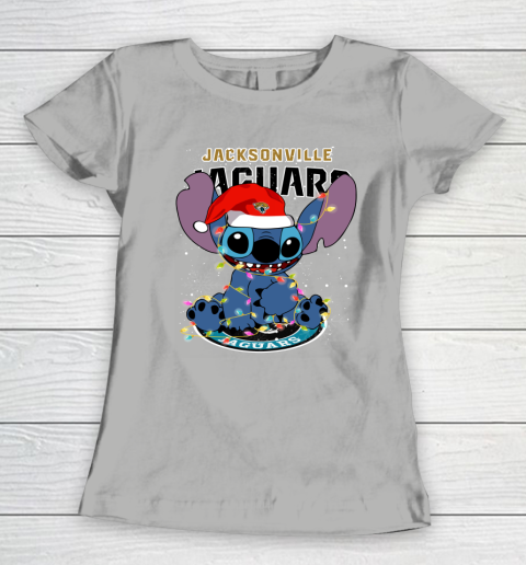 Jacksonville Jaguars NFL Football noel stitch Christmas Women's T-Shirt 8