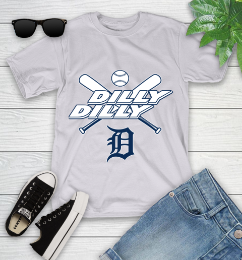 MLB Detroit Tigers Dilly Dilly Baseball Sports Youth T-Shirt 4