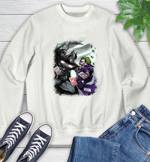 Utah Jazz MLB Basketball Batman Fighting Joker DC Comics Sweatshirt