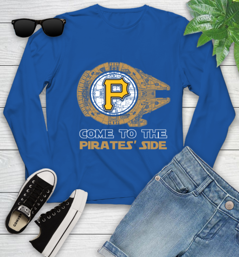 MLB Come To The Pittsburgh Pirates Side Star Wars Baseball Sports Youth Long Sleeve 10