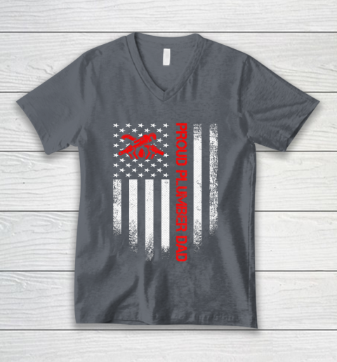 Plumber American Flag Vintage T-Shirt
