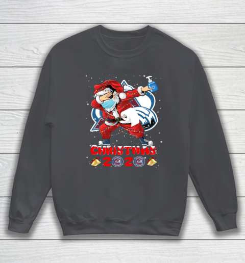 Colorado Avalanche Funny Santa Claus Dabbing Christmas 2020 NHL Sweatshirt 4