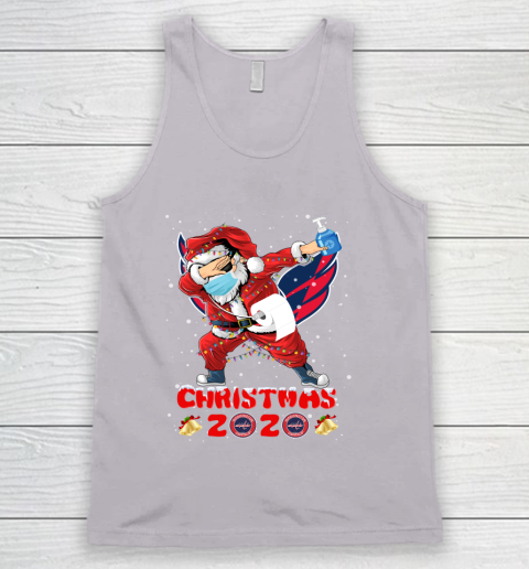Washington Capitals Funny Santa Claus Dabbing Christmas 2020 NHL Tank Top 3