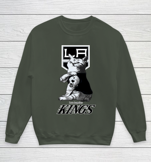 NHL My Cat Loves Los Angeles Kings Hockey Youth Sweatshirt 8