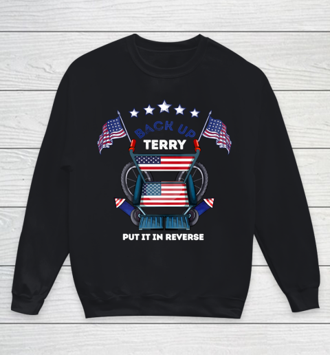 Back It Up Terry Fireworks Funny Put It In Reverse Youth Sweatshirt