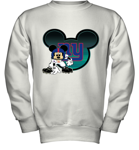 NFL New York Giants Mickey Mouse Disney Football T Shirt tFJCIF6VV2L youth sweatshirt 47 95 151514 front white