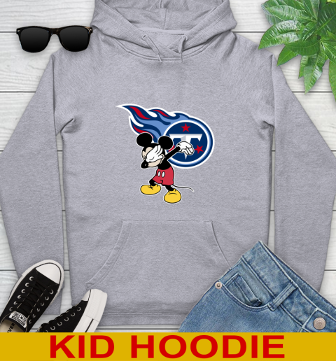 Tennessee Titans NFL Football Dabbing Mickey Disney Sports Youth Hoodie 6