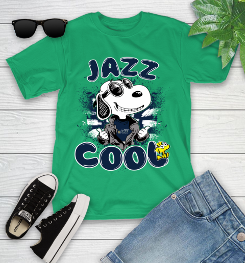NBA Basketball Utah Jazz Cool Snoopy Shirt Youth T-Shirt 7
