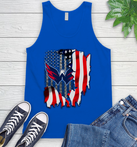 Washington Capitals NHL Hockey American Flag Tank Top 4