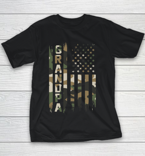 Veteran Shirt Grandpa American Flag Youth T-Shirt