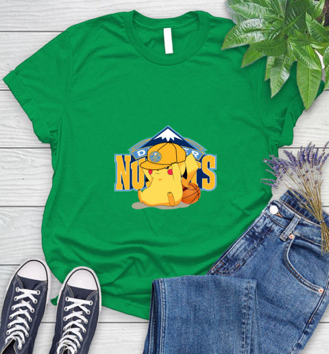 NBA Pikachu Basketball Sports Denver Nuggets Women's T-Shirt 6