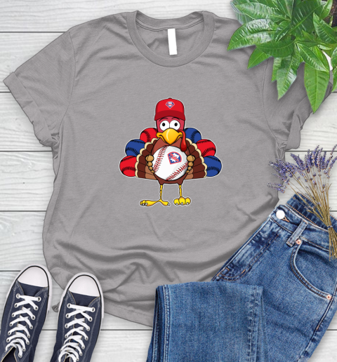 Philadelphia Phillies Turkey thanksgiving Women's T-Shirt 5