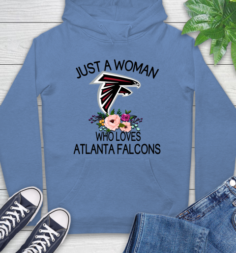 NFL Just A Woman Who Loves Atlanta Falcons Football Sports Hoodie 9