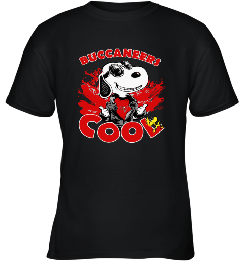 pnby tampa bay buccaneers snoopy joe cool were awesome shirt youth t shirt 26 front black