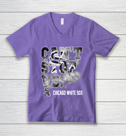 MLB Chicago White Sox Baseball Can't Stop Vs Chicago White Sox V-Neck T-Shirt 8