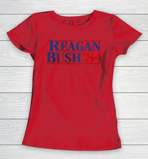 Reagan Bush 84 Vintage Style Conservative Republican Women's T-Shirt 7