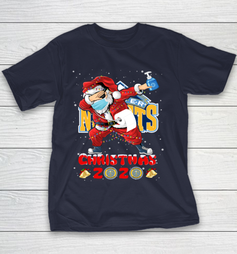 Denver Nuggets Funny Santa Claus Dabbing Christmas 2020 NBA Youth T-Shirt 2