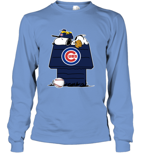 MLB Chicago Cubs Snoopy Woodstock The Peanuts Movie Baseball T