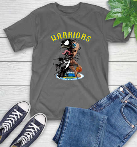 NBA Golden State Warriors Basketball Venom Groot Guardians Of The Galaxy T-Shirt 9