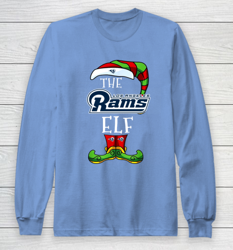 Los Angeles Rams Christmas ELF Funny NFL Long Sleeve T-Shirt 8