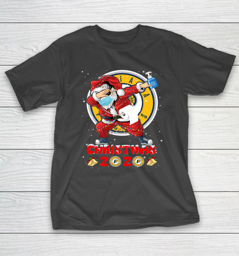 Indiana Pacers Funny Santa Claus Dabbing Christmas 2020 NBA T-Shirt