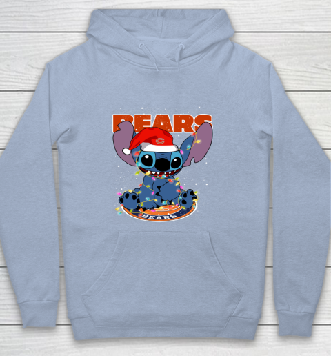 Chicago Bears NFL Football noel stitch Christmas Youth Hoodie 5