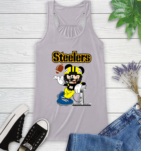 NFL Pittsburgh Steelers Mickey Mouse Disney Super Bowl Football T Shirt Racerback Tank 5