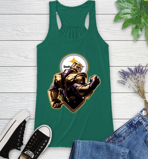 NFL Thanos Avengers Endgame Football Sports Pittsburgh Steelers Racerback Tank 7
