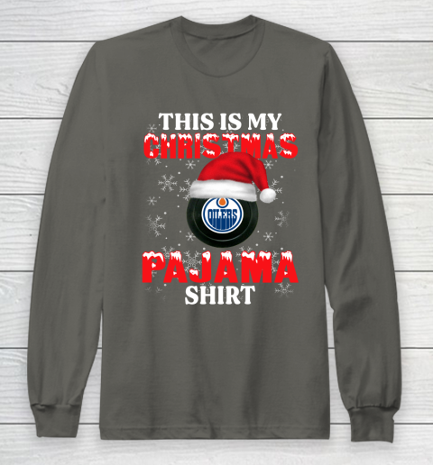 Edmonton Oilers This Is My Christmas Pajama Shirt NHL Long Sleeve T-Shirt 5