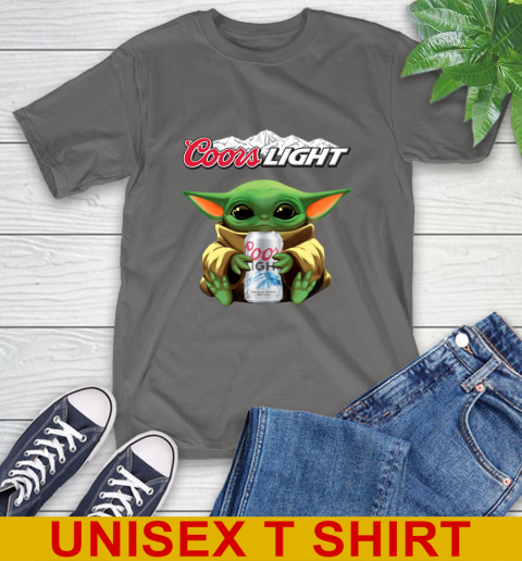 Star Wars Baby Yoda Hugs Coors Beer Shirt 8