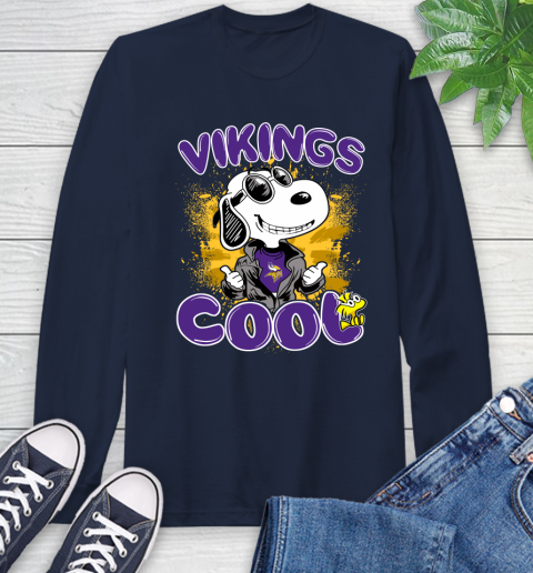 NFL Football Minnesota Vikings Cool Snoopy Shirt Long Sleeve T-Shirt 3