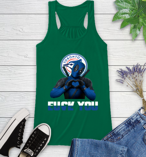 MLB Toronto Blue Jays Deadpool Love You Fuck You Baseball Sports Racerback Tank 6