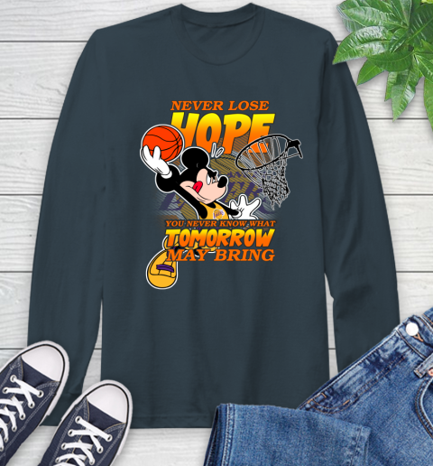 Los Angeles Lakers NBA Basketball Mickey Disney Never Lose Hope Long Sleeve T-Shirt 9