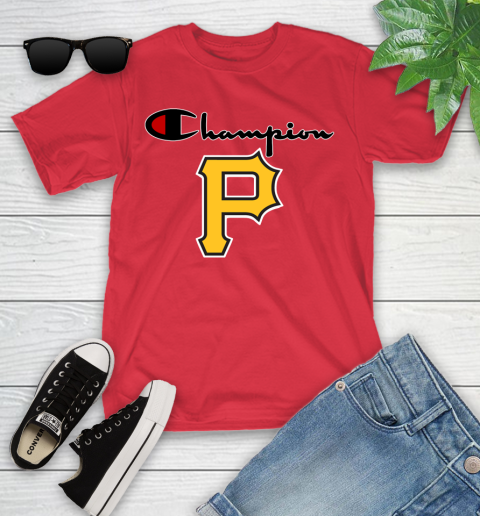 MLB Baseball Pittsburgh Pirates Champion Shirt Youth T-Shirt 8