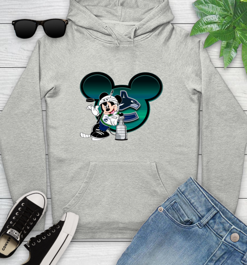 NHL Vancouver Canucks Stanley Cup Mickey Mouse Disney Hockey T Shirt Youth Hoodie