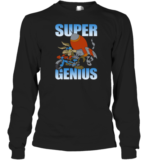 Ooney Tunes Wile E. Coyote Super Genius Long Sleeve T-Shirt