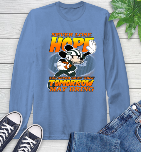 New York Jets NFL Football Mickey Disney Never Lose Hope Long Sleeve T-Shirt 12