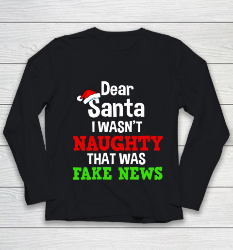 Funny Trump Christmas Santa Youth Long Sleeve