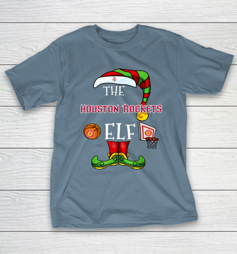 Houston Rockets Christmas ELF Funny NBA T-Shirt 6