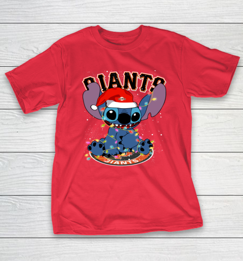 San Francisco Giants MLB noel stitch Baseball Christmas T-Shirt 7