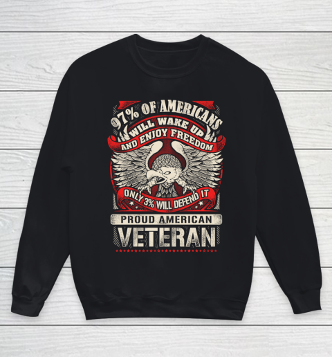 Veteran Shirt Veteran 97% Of American Youth Sweatshirt